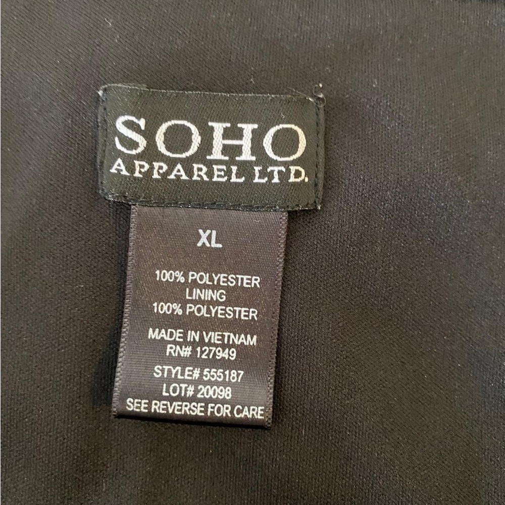 SOHO Black Polka Dot Skirt. Size XL - Picture 4 of 6